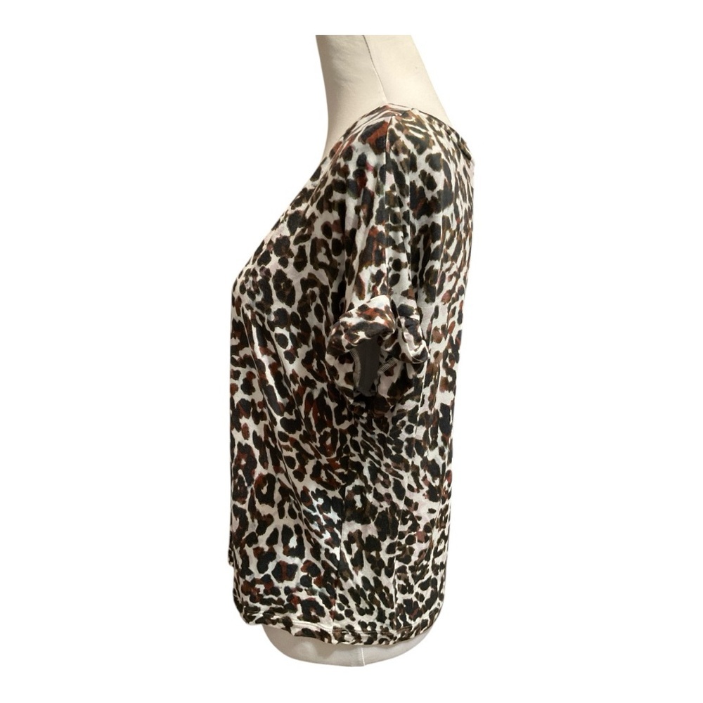 Cabi 3414 Leopard Boxy Roll Cuff Size S - Picture 4 of 8